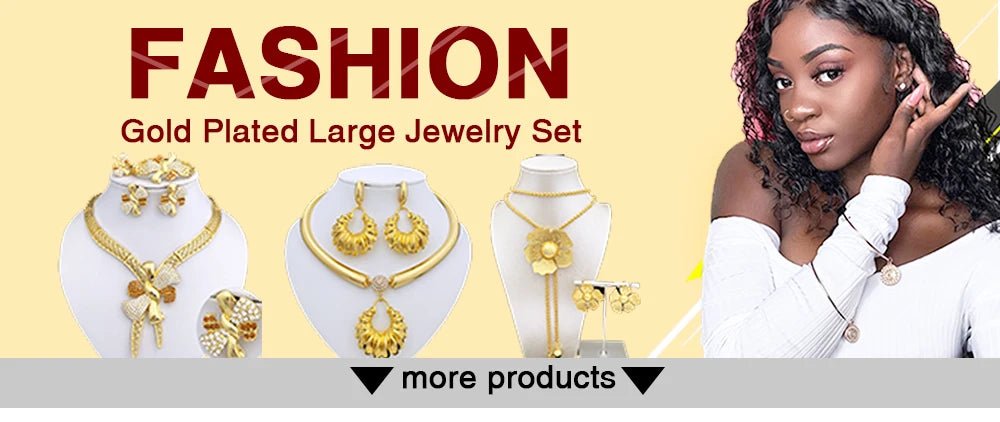 GZJPEI Italian 18K Gold Plated Jewelry Set Vintage Leafs Design Exaggeration Large Jewellry For Women Wedding Gift 2025 New - Kenner House Emporium