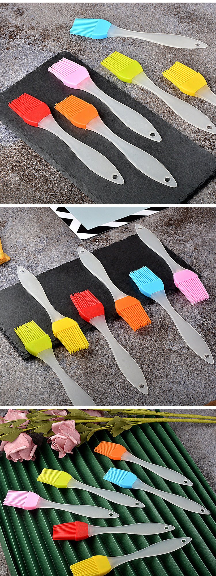 Ergonomic Red Oil Brush - High - Temperature Resistant, Non - Shedding for Effortless Baking & Grilling - Kenner House Emporium