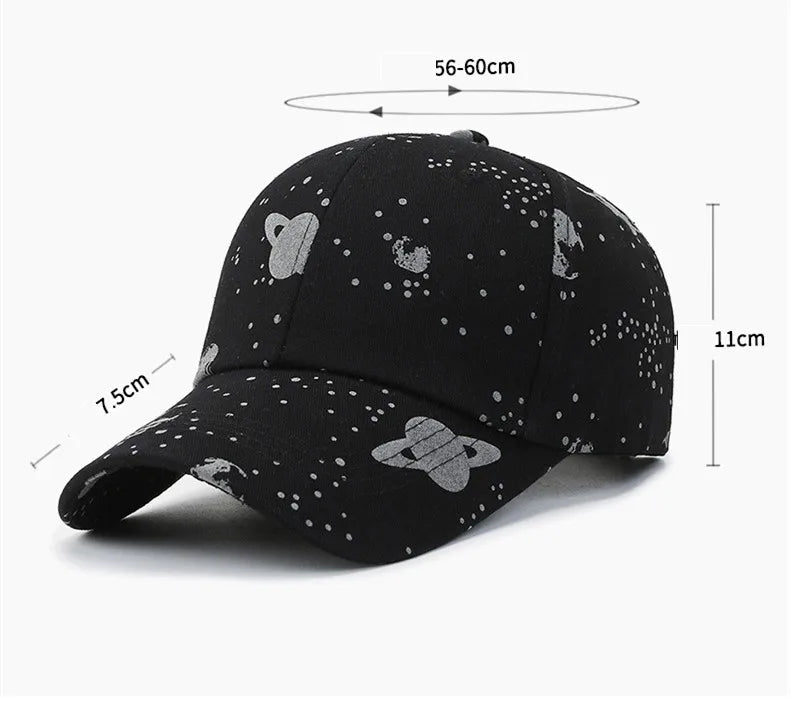 Fashion Women Men Print Baseball Caps Male Lady Outdoor Spring Summer Snapback Hat Graffiti Hip Hop Fitted Cap Hat For Women Men - Kenner House Emporium