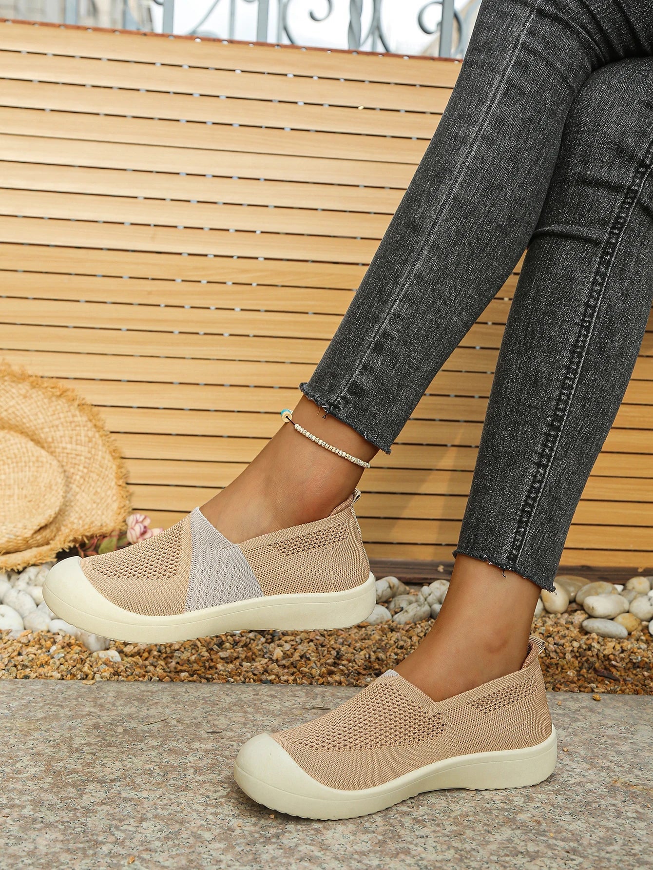 Women's shoes summer 2026 Single Shoes Dual - Tone Breathable Design Petite Fragrance Style Comfortable Footwear shoes woman - Kenner House Emporium