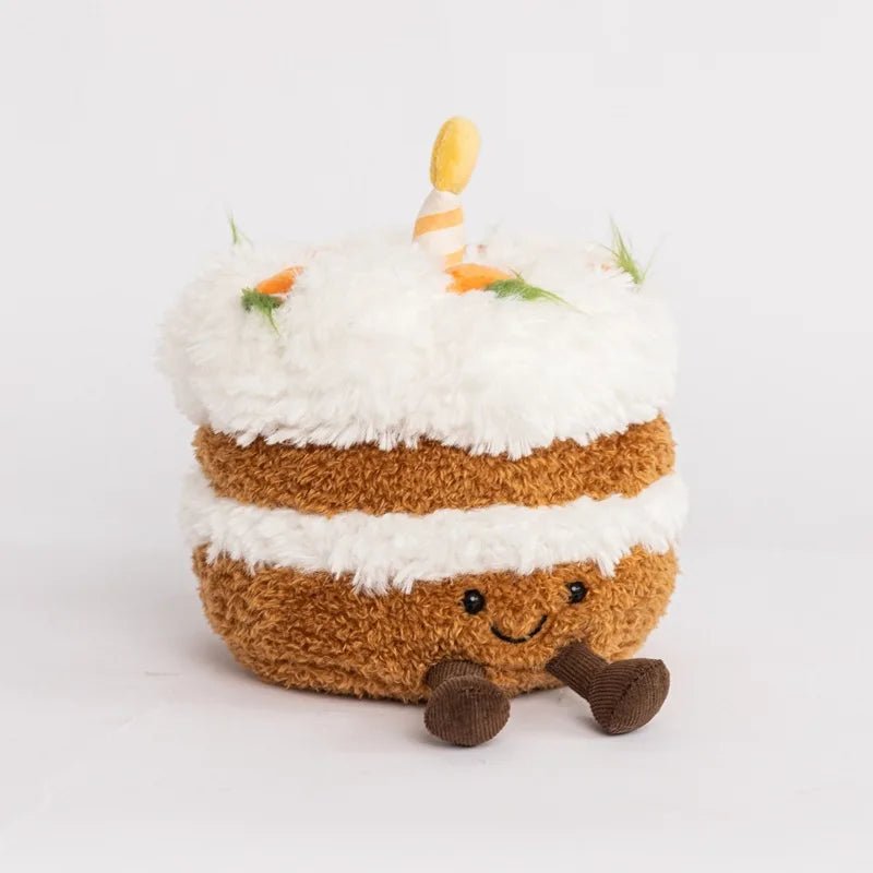Cute JC Cartoon Cake Plush toys soft soft Doll Stuffed PP Cotton Desktop Ornament Decor Girl Collectible Birthday Surprise Gift - Kenner House Emporium