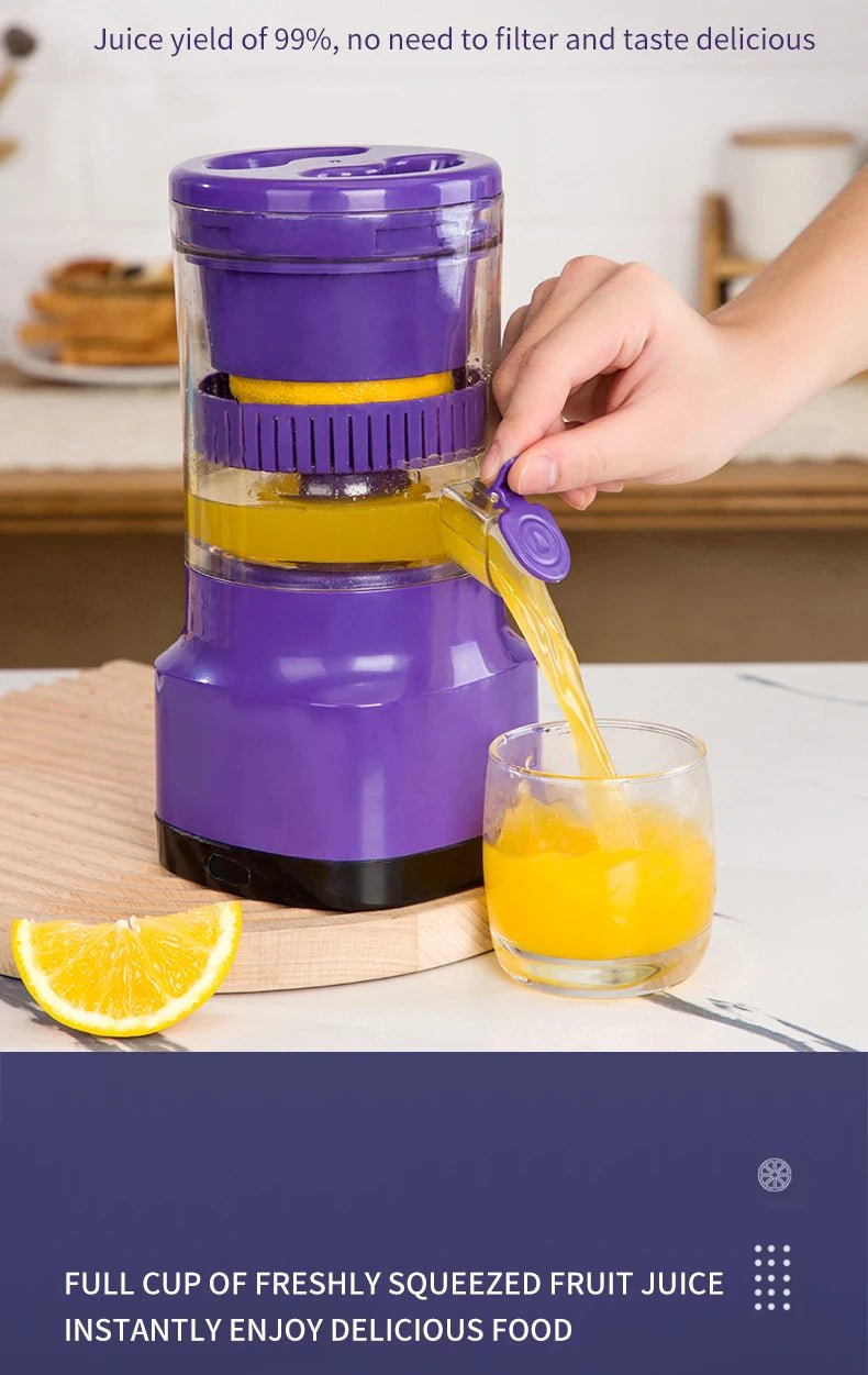 Electric Portable Blender Orange Juicer Mini Blender Automatic USB Charging Juicer Fruit Machine Juice Mixer Kitchen and Home - Kenner House Emporium