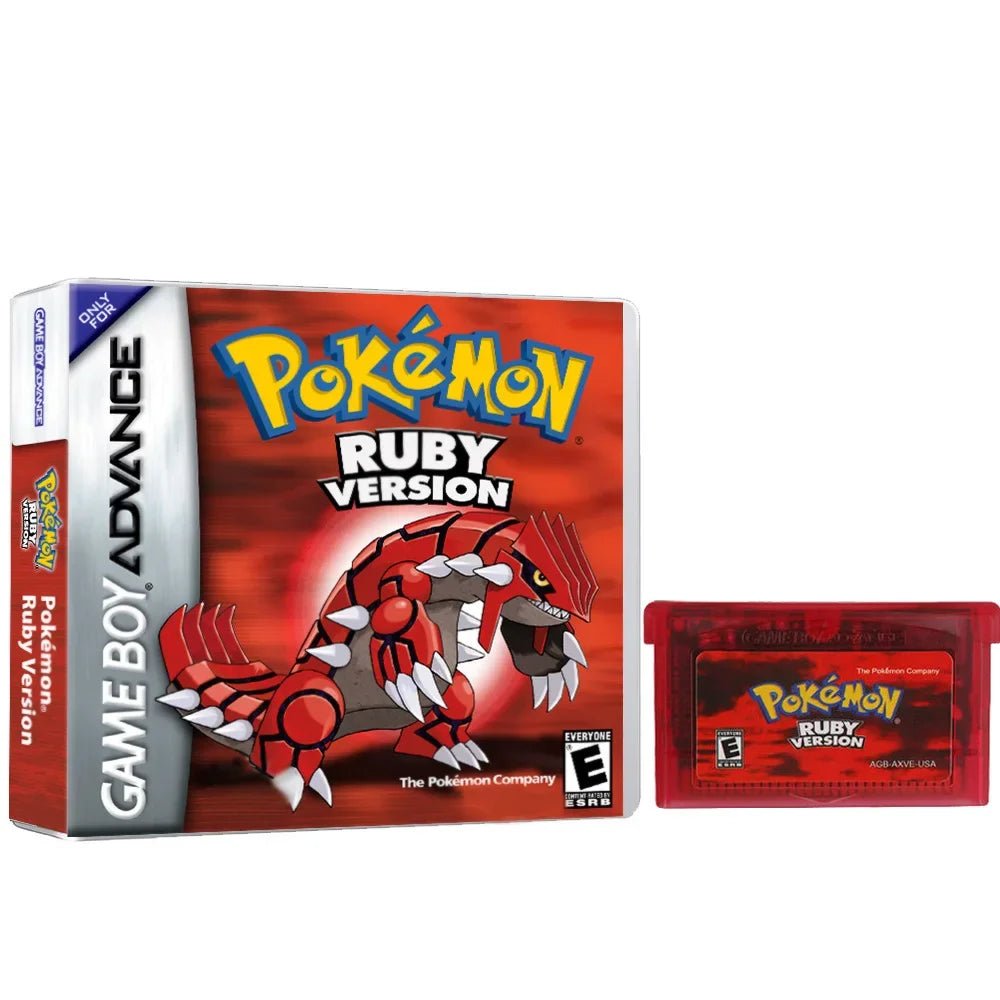 Pokemon Series GBA Game Cartridge In Box Emerald/Ruby/FireRed/Leafgreen/Sapphire No Manual - Kenner House Emporium