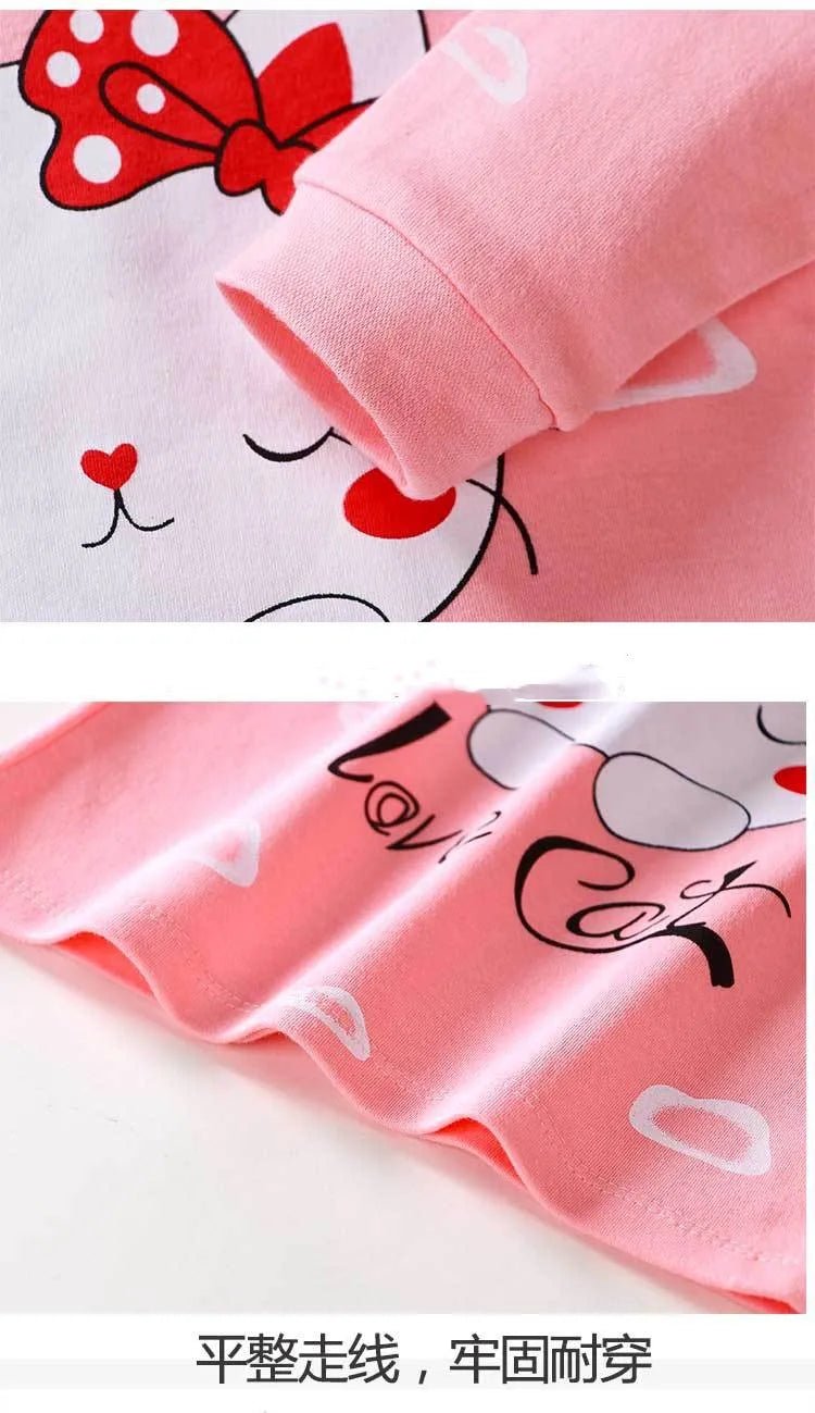 Cotton baby girl clothing winter newborn baby clothing set 2 sets of spring children's pajamas 0 - 5 year old baby cartoon casual - Kenner House Emporium