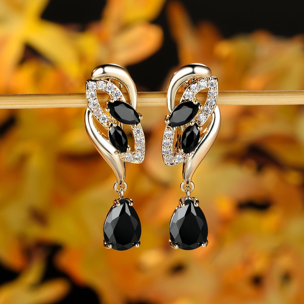 Romantic Flower Dangle Earrings Women Birthstone Party Earrings Jewelry Gifts - Kenner House Emporium