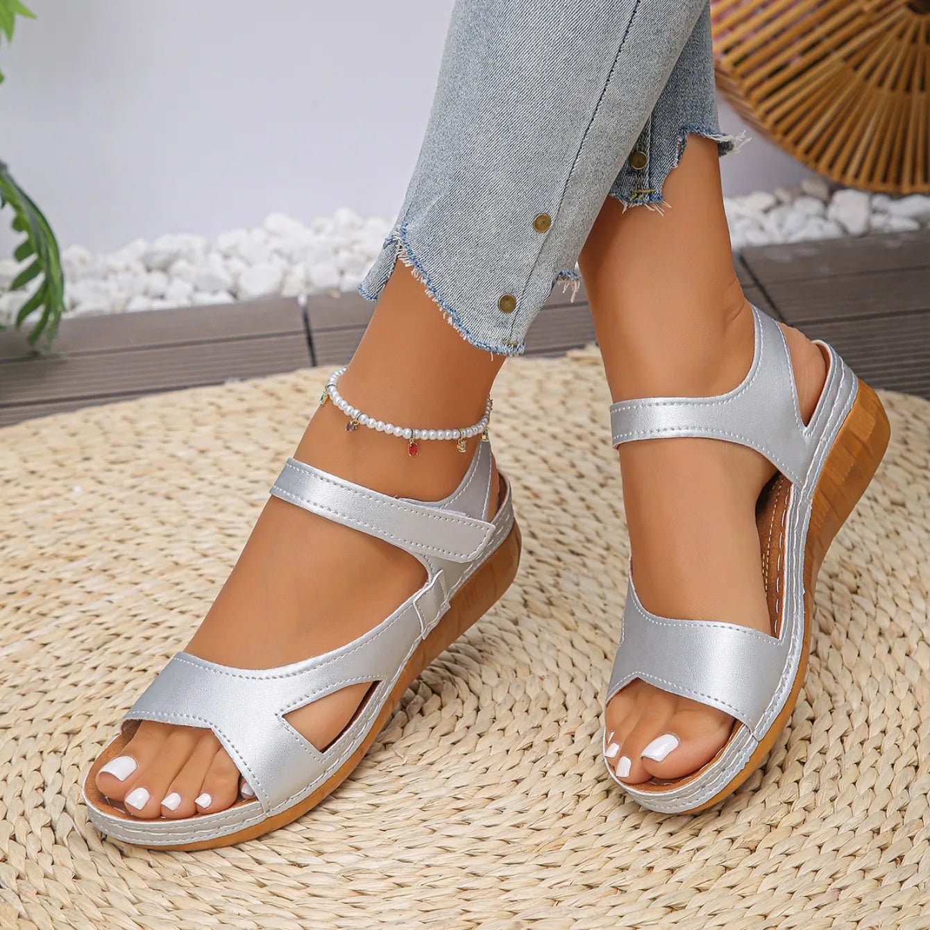 Women Sandals Casual Summer Lightweight Shoes Woman 2025 Summer Low Heels Comfortable Wedges Sandals Women Sandalias De Mujer - Kenner House Emporium