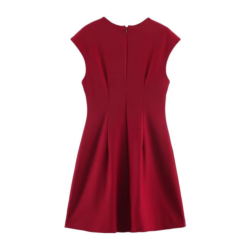 Women's Dress 2026 New Fashion Trend Multi - Color Sexy Elegant Party Deep V - Neck Chiffon Dress - Kenner House Emporium