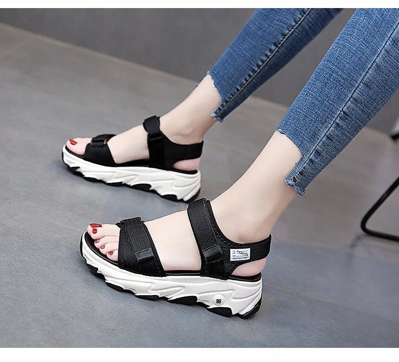 Sandals Women Shoes 2024 New Summer Sports Daddy Fashion Casual Non - Slip Platform non - slip Beach Shoes Sandalias - Kenner House Emporium