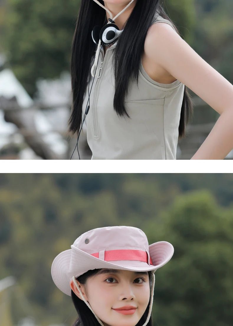 Women Bucket Hat Spring Summer Hats For Women Men Outdoor Sunshade Camping Climbing Sunscreen Bob Cap Foldable Sun Hat New - Kenner House Emporium