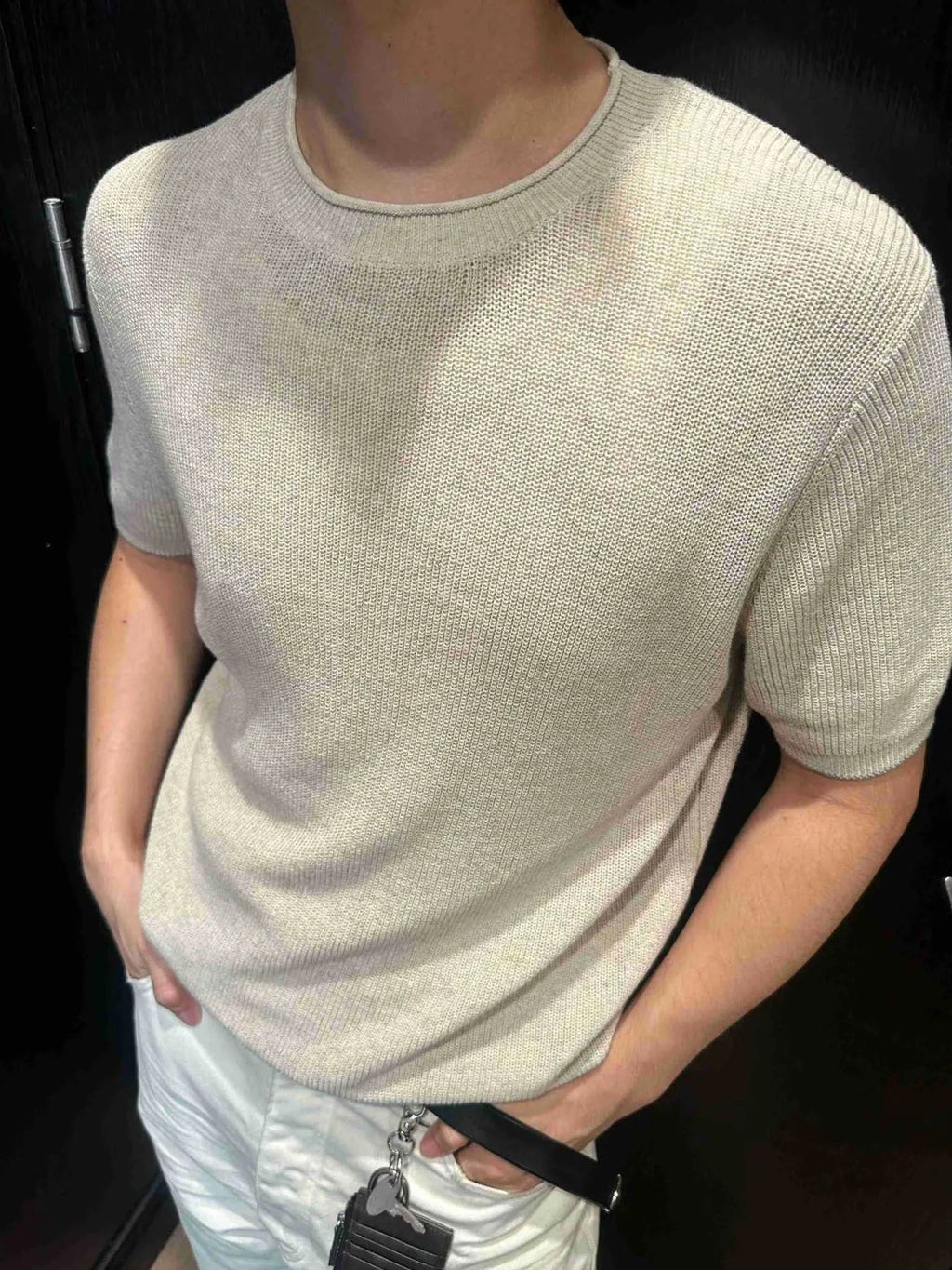 Men's Lightweight Knit Short Sleeve Knit Top - Kenner House Emporium