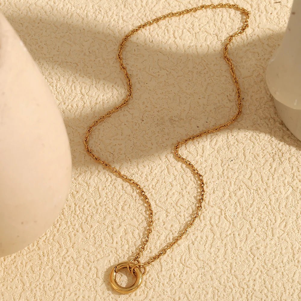 MamacitaSlay DIY Spring Buckle Single Chain Paper Clip Chain Necklaces For Women Stainless Steel Jewelry Accessories For Women - Kenner House Emporium