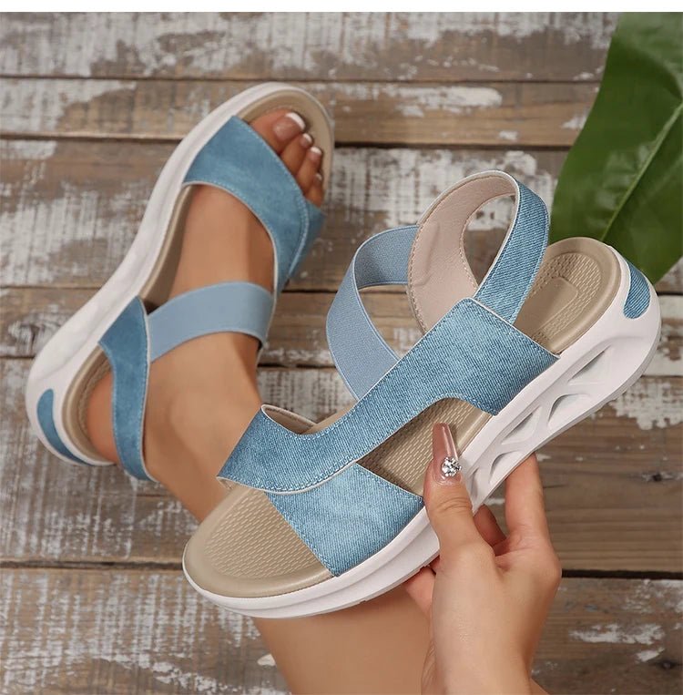 Women's Sandals Casual Summer Women Sandals Soft Heels Sandalias De Mujer 2025 New Summer Shoes Woman Mix Color Footwear Female - Kenner House Emporium
