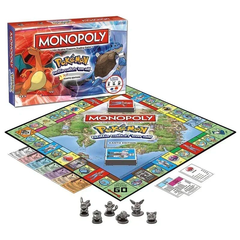 Newest English Version Pokemon Pikachu Monopoly Real Estate For Adults And Children 2 - 6 People Party Birthday Game Kid Gifts - Kenner House Emporium