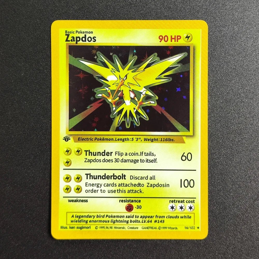 Proxy Pokemon Card EN Base Set 1st Edition - Charizard 4 - 102 Super Rare Collectibles Card Single Classic Game Anime Cards Toys - Kenner House Emporium