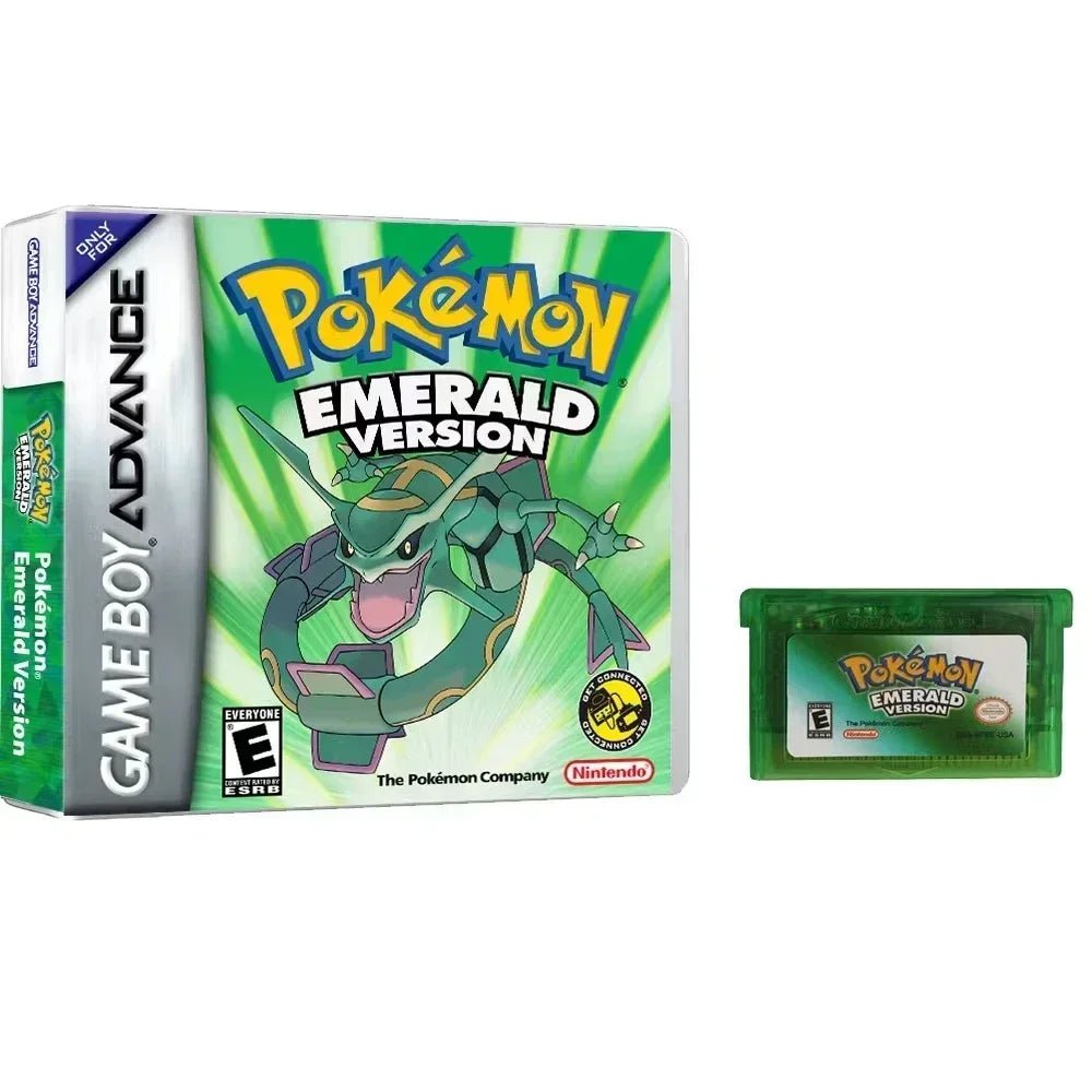 NEW Pokemon Series Emerald FireRed Leafgreen Ruby Sapphire 5 Versions GBA Game in Box for 32 Bit Video Game Cartridge No Manual - Kenner House Emporium