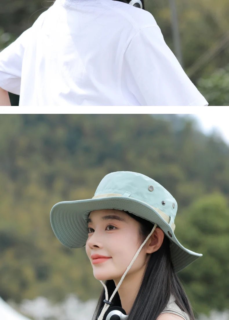 Women Bucket Hat Spring Summer Hats For Women Men Outdoor Sunshade Camping Climbing Sunscreen Bob Cap Foldable Sun Hat New - Kenner House Emporium
