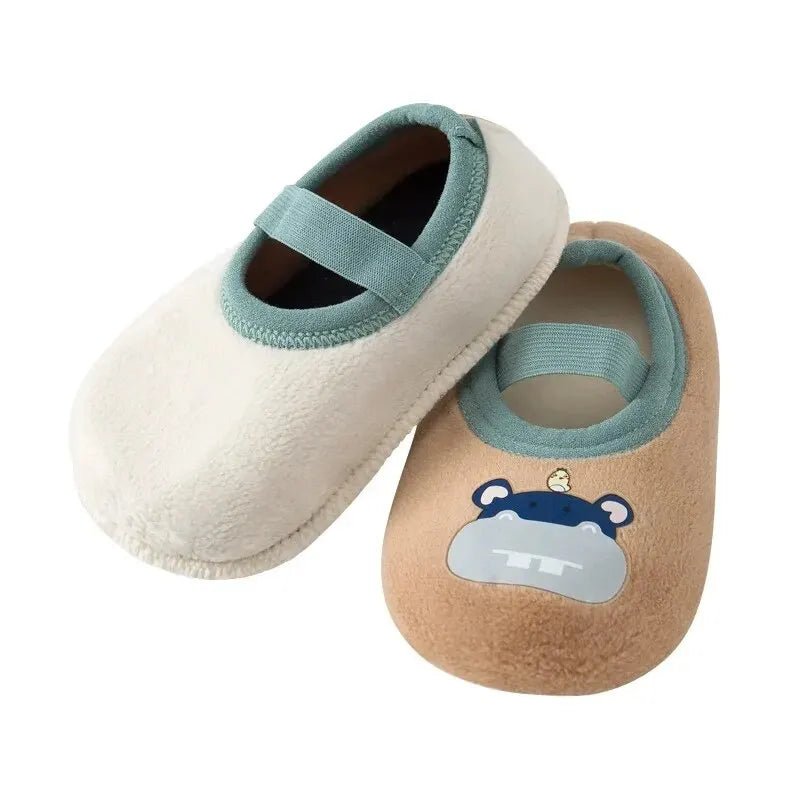 Baby Anti - slip Socks Newborn Warm Crib Floor Shoes with Rubber Sole for Children Boy Toddler Foot Girl Infant Cute Kids Slippers - Kenner House Emporium