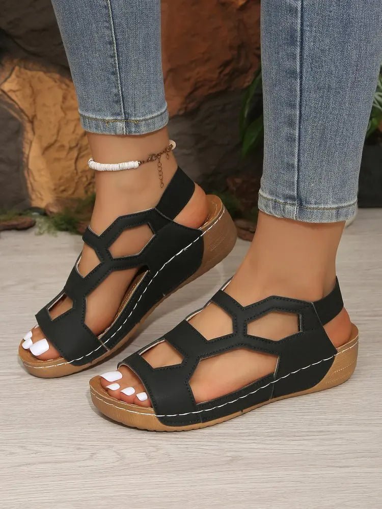 Women Sandals 2026 New Summer Beach Sandals Women Casual Wedges Footwear Summer Shoes Soft Heeled Sandals Woman - Kenner House Emporium