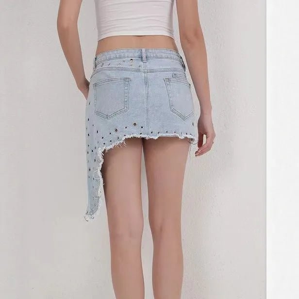 2026 Women's Clothing Design Sense Spring and Summer New Sexy Denim Skirt Women - Kenner House Emporium