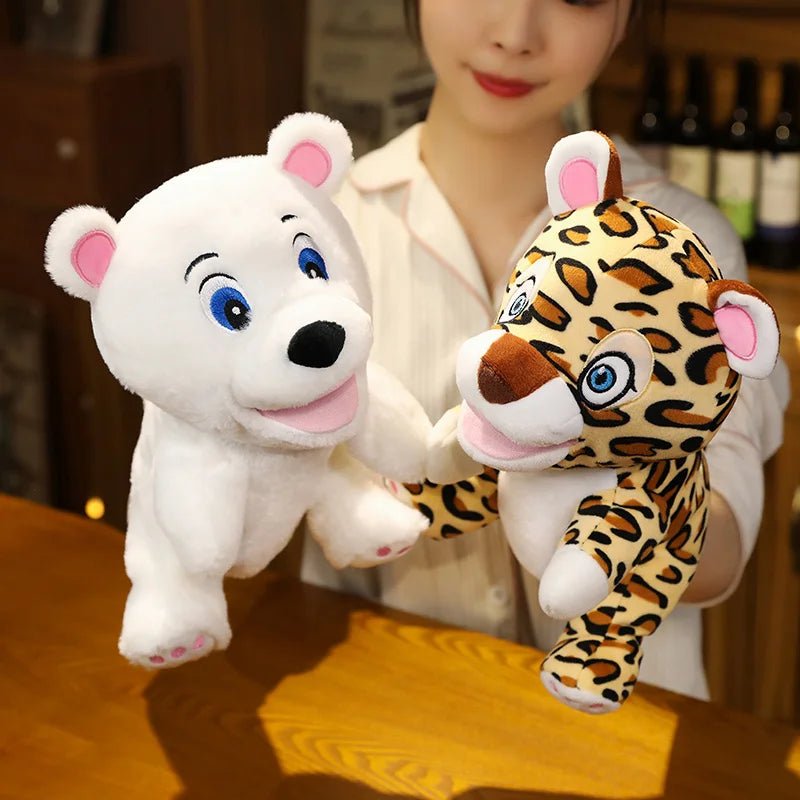 Stuffed Plush Animals Toys Hand Finger Puppet Kawaii Dolls Educational Baby Toys Learning & Education Monkey Tiger Children Gift - Kenner House Emporium