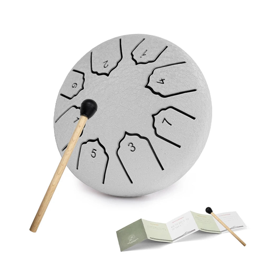 Mini Steel Tongue Drum 4 Inch 8 Notes Rain Drum for OutsideSteel Tongue Drum Rain Chime Musical Instruments for Adults Kids - Kenner House Emporium