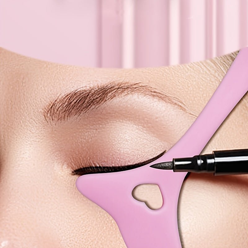 Silicone Eyeliner Stencils - Wing Tips, Mascara, Lipstick, Cream Mask Applicator - Makeup Beauty Tool for Perfect Application - Kenner House Emporium