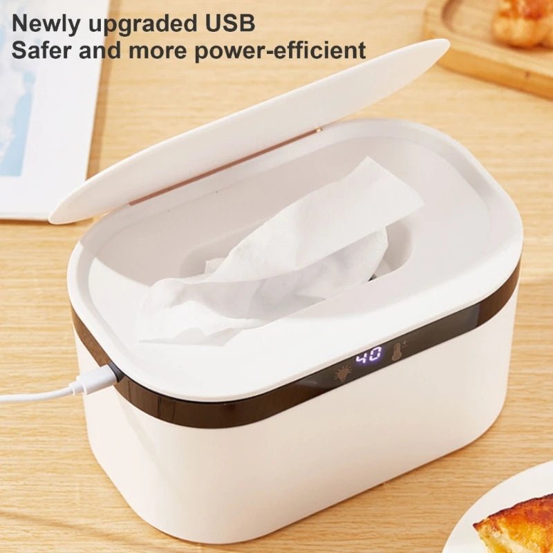 Baby Wipe Warmer and Baby Wet Wipes Dispenser Baby Wipes Warmer for Babies Wipe Warmer with Night Light 3 Level Temp A0NC - Kenner House Emporium