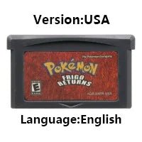 Pokemon Series GBA Game Cartridge 32 Bit Video Game Console Card Red Chapter Cursed Moemon FireRed Emerald for GBA NDS - Kenner House Emporium