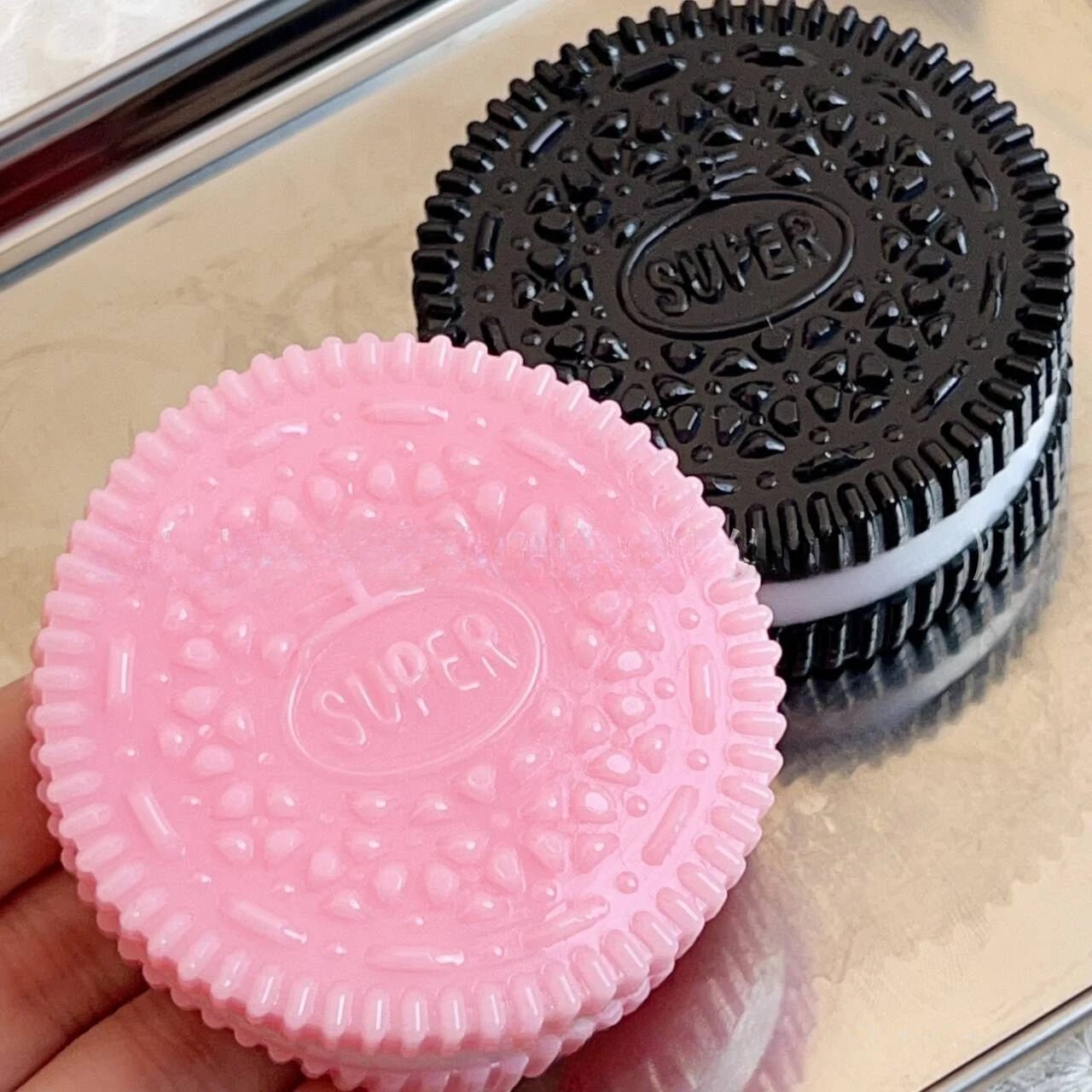 Squishy Handmade Silicone Cookies Fidget Toy Slow Rebound Stress Relief Pinch Decompression Squeeze Toy for Kids Holiday Gifts - Kenner House Emporium
