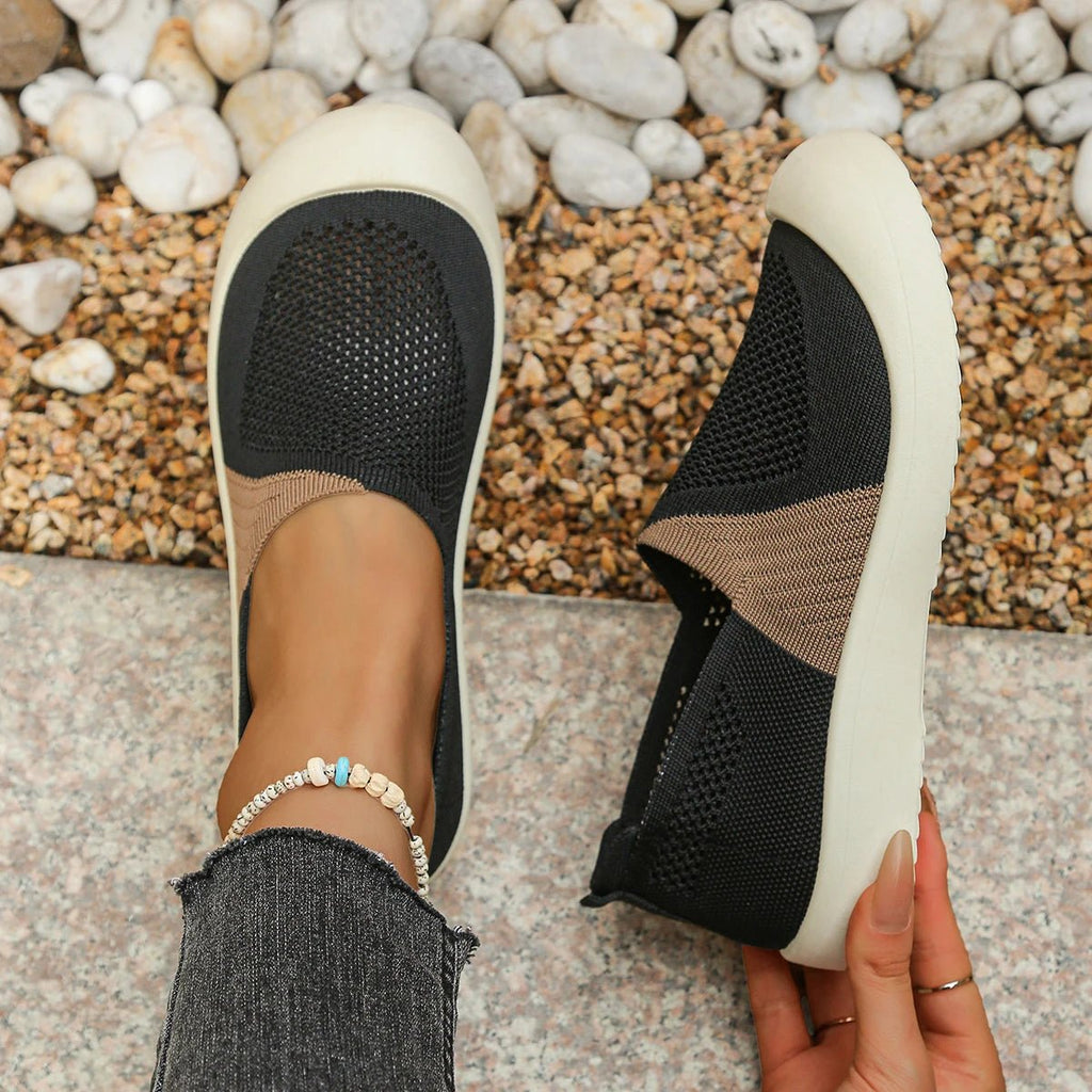 Women's shoes summer 2026 Single Shoes Dual - Tone Breathable Design Petite Fragrance Style Comfortable Footwear shoes woman - Kenner House Emporium