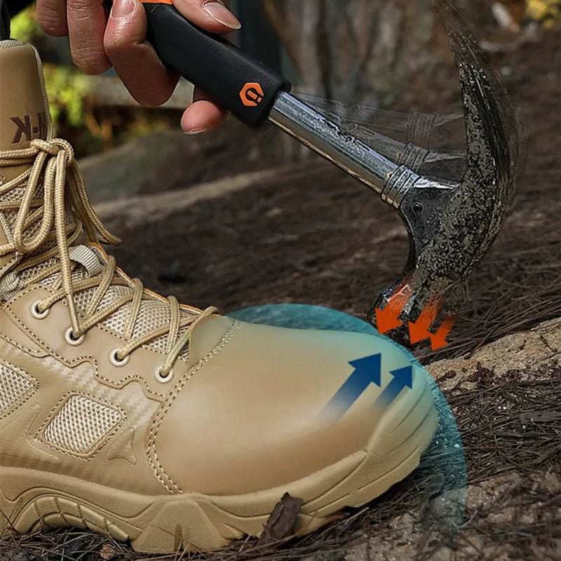 Men Boots Waterproof Safety Shoes Security Steel Toe Cap Men's Boots Working Steel Toe Anti - Smashing Men's Work Boots Size 47 - Kenner House Emporium