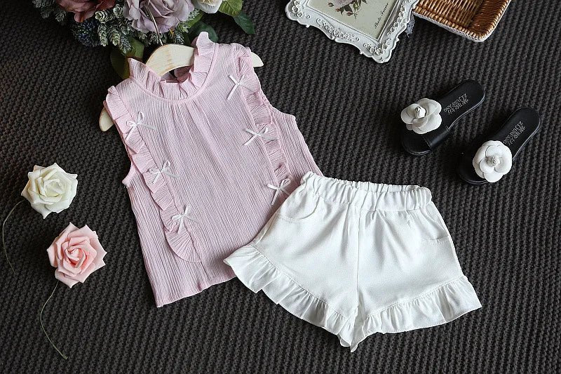 Toddler Girl Summer Clothing Set Baby Girls Printed T-shirt + Short Pants Outfit Infant Kids' Fashion Clothes 0 - 5 Years - Kenner House Emporium