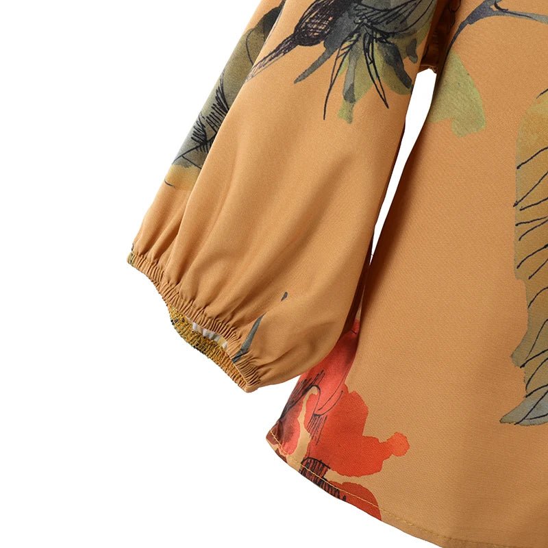 ZANZEA Spring 2pcs Outfits Women Pant Sets 3/4 Sleeve Floral Printed Blouse Loose Trousers Suits Elegant Work Tracksuit Oversize - Kenner House Emporium