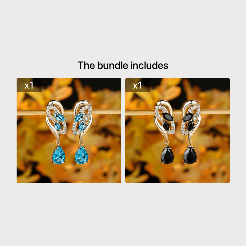 Romantic Flower Dangle Earrings Women Birthstone Party Earrings Jewelry Gifts - Kenner House Emporium