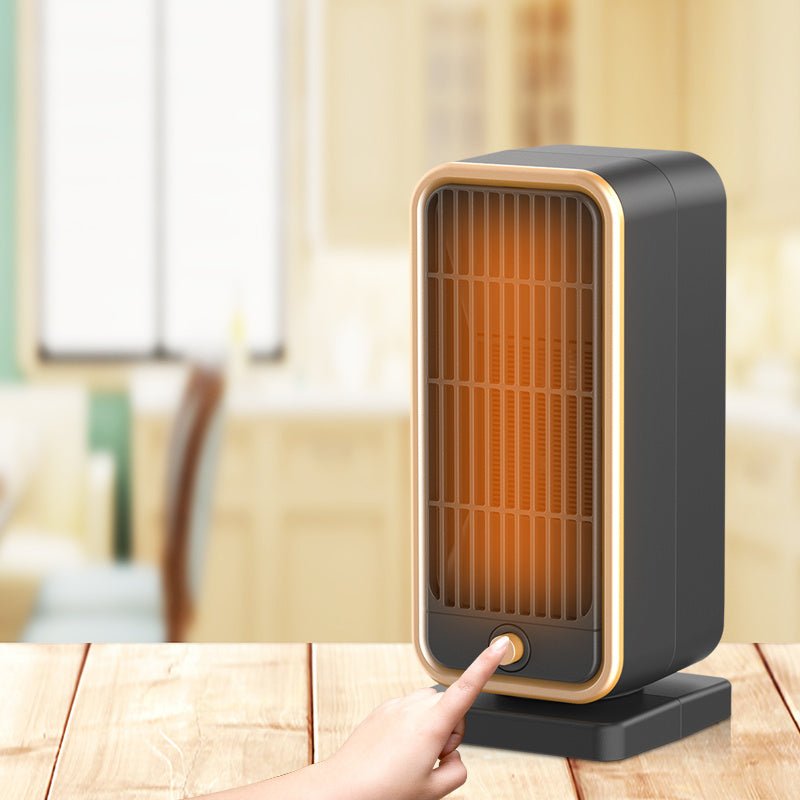 Quiet 500W Ceramic Electric Space Heater, Square Shape, 110 - 130V US Plug, No Energy Efficiency Rating, Tip - over Protection, Portable Heating Equipment for Bedroom, Living Room, Office - Kenner House Emporium