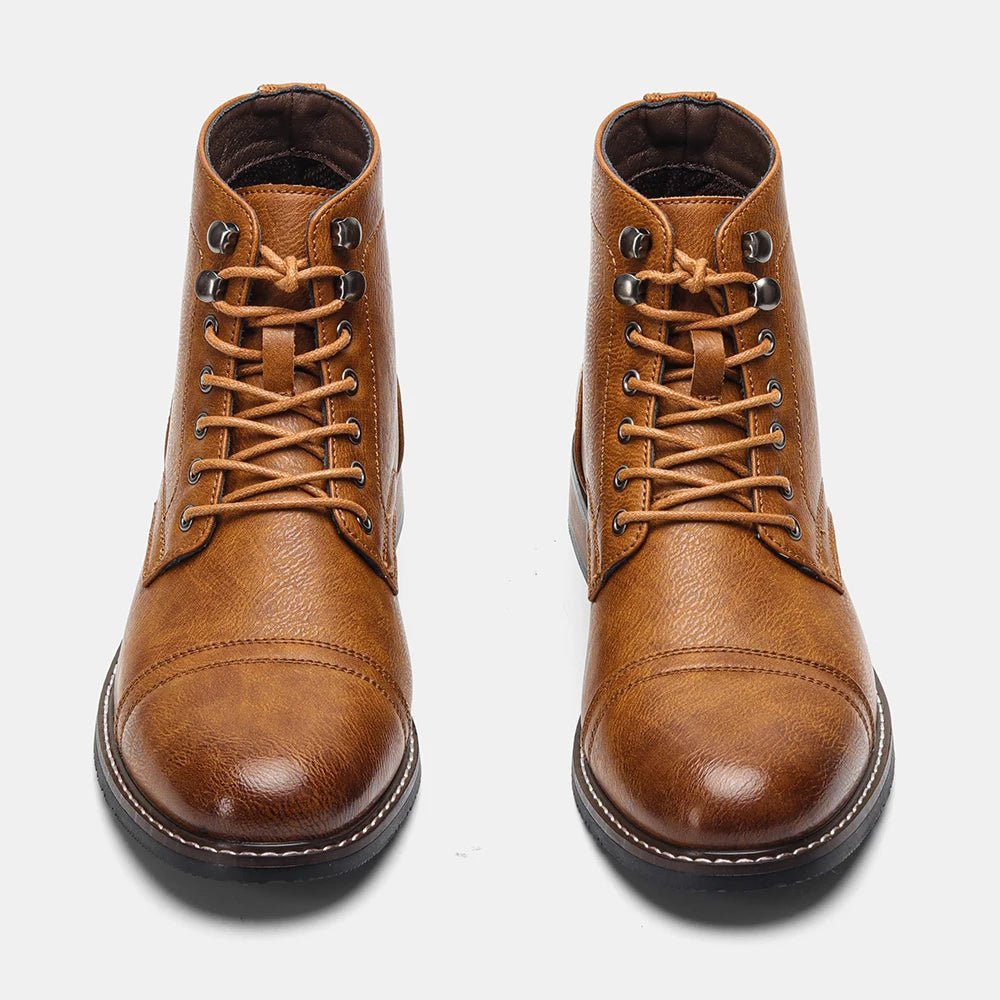Comfortable Spring Leather Ankle Boots for Men 2025 fashion Men Boots - Kenner House Emporium