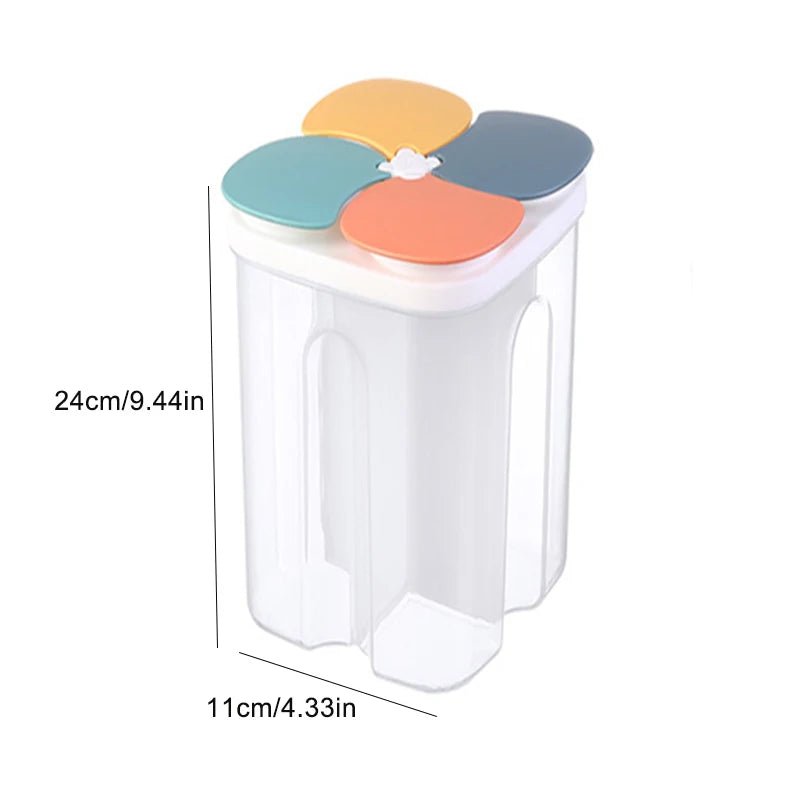 1.5L/2.3L Kitchen Storage Box Food Storage Containers Grain Sealed Moisture Proof Grain with Lid Kitchen Keep Fresh Supplies - Kenner House Emporium