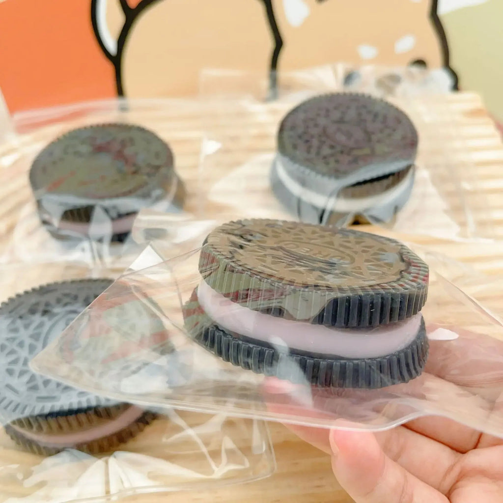 Squishy Handmade Silicone Cookies Fidget Toy Slow Rebound Stress Relief Pinch Decompression Squeeze Toy for Kids Holiday Gifts - Kenner House Emporium
