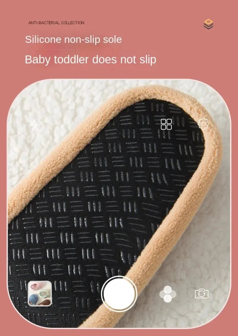 Baby Anti - slip Socks Newborn Warm Crib Floor Shoes with Rubber Sole for Children Boy Toddler Foot Girl Infant Cute Kids Slippers - Kenner House Emporium