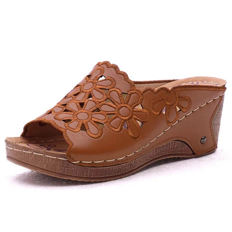 Sandals Shoes Women Summer Comfortable Women Shoe Slides Shoes Woman Wedge Walking Shoes Party Female Footwear Slippers Woman - Kenner House Emporium