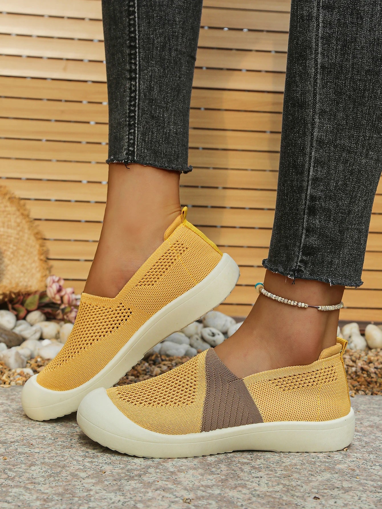 Women's shoes summer 2026 Single Shoes Dual - Tone Breathable Design Petite Fragrance Style Comfortable Footwear shoes woman - Kenner House Emporium