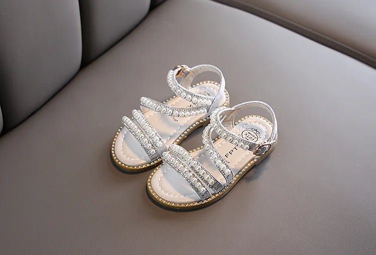 Girl Sandals Summer Fashion Kids Baby Girls Bling Rhinestone Princess Single Sandals For Little Big Girl's Shoes - Kenner House Emporium