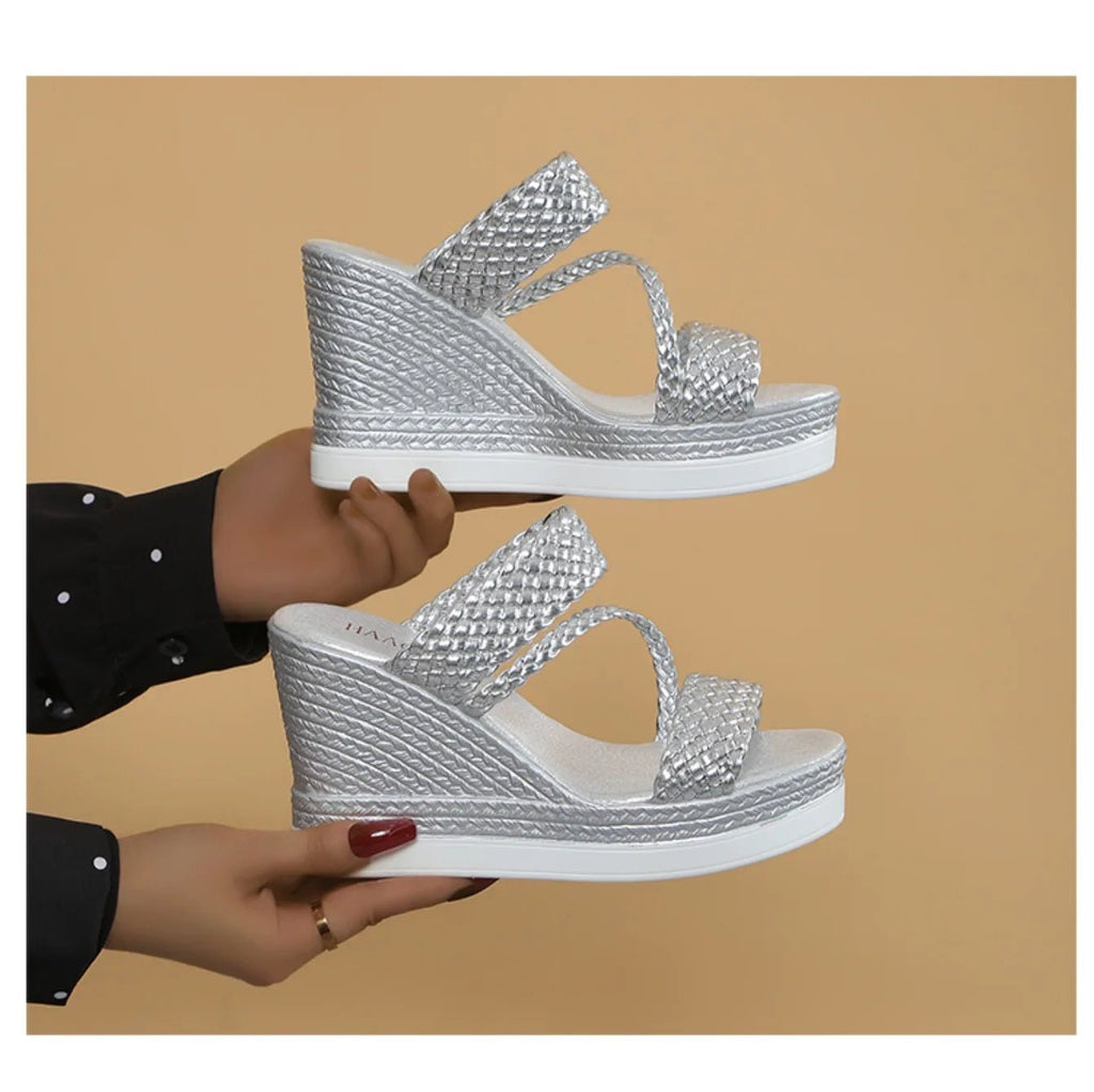 Women Sandals Summer New Outdoor Beach Sandals Comfortable Hot Shallow Wedges Shoes for Women Designer Casual Sandals - Kenner House Emporium