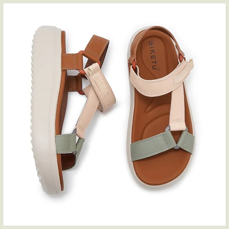 Sandals for Women's 2026 Summer New Lightweight Sandals for Casual Sports Comfort Thick Bottom Large Platform Womens Shoes - Kenner House Emporium