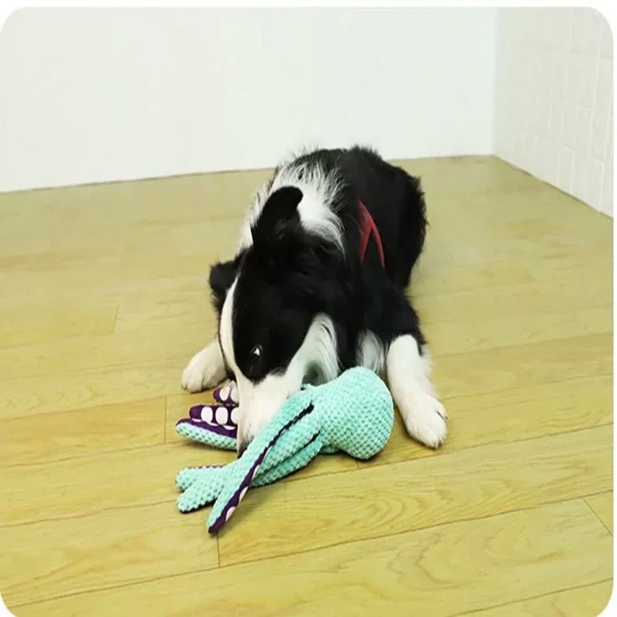 Pet plush octopus toy interactive sound anti - demolition home large and small dog boredom companion dog toy - Kenner House Emporium