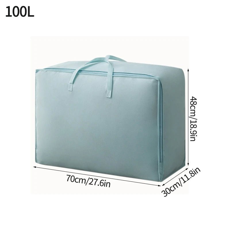 Large Capacity Clothes Storage Bag Waterproof Cabinet Wardrobe Organizer Quilt Pillow Blanket Organizer Dustproof Bedding Storag - Kenner House Emporium