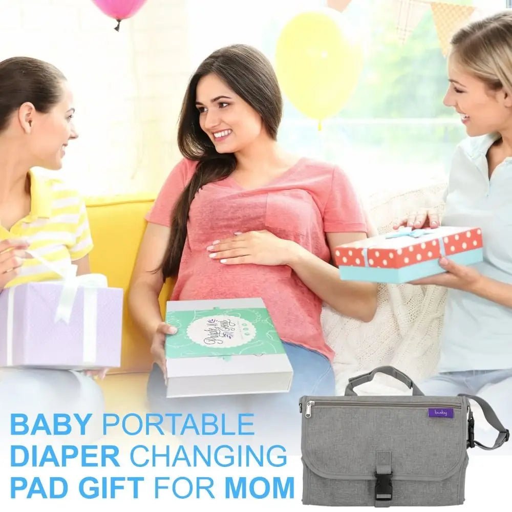 Portable Diaper Changing Pad Portable Baby Changing Pad with Pockets Waterproof Travel Diaper Changing Station Kit Baby Gifts - Kenner House Emporium