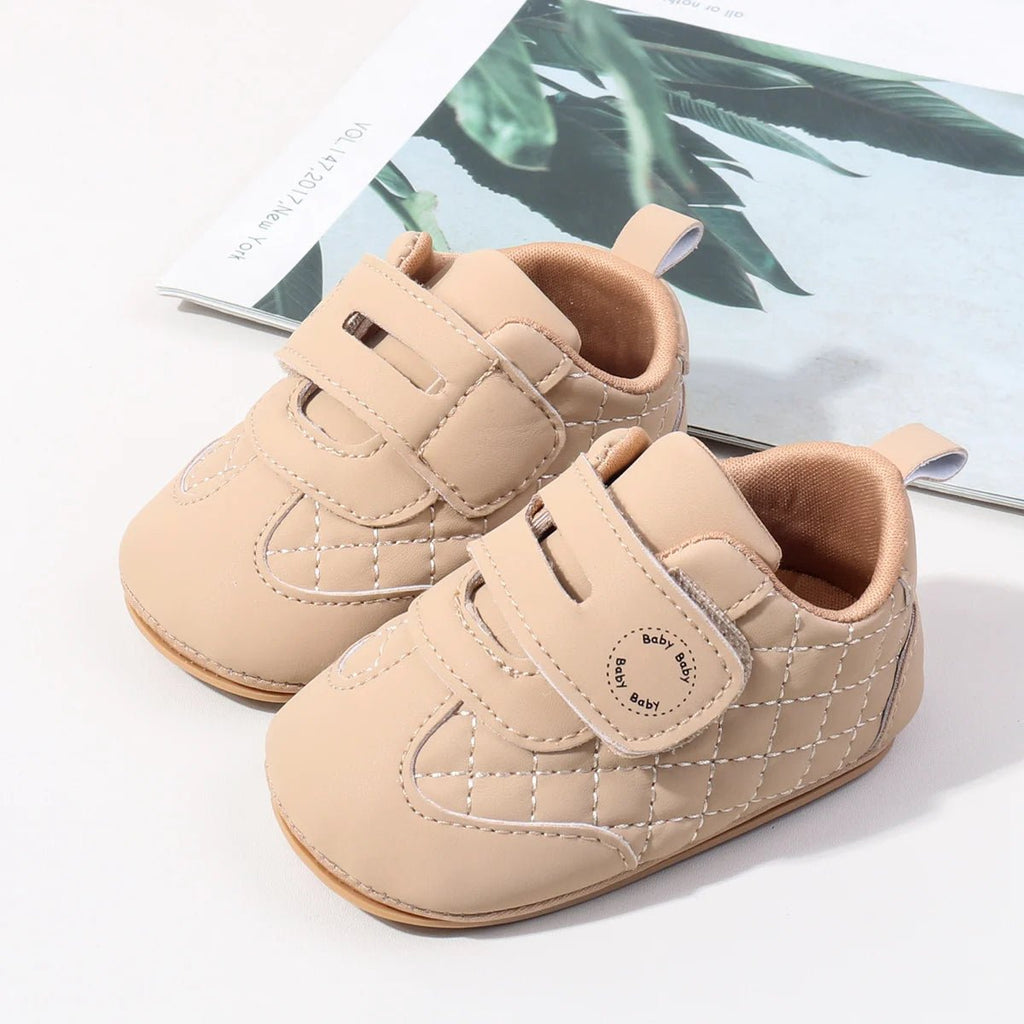 Spring And Autumn Baby Boys And Girls First Walking Toddler Shoes With PU Leather and TPR Sole - Kenner House Emporium