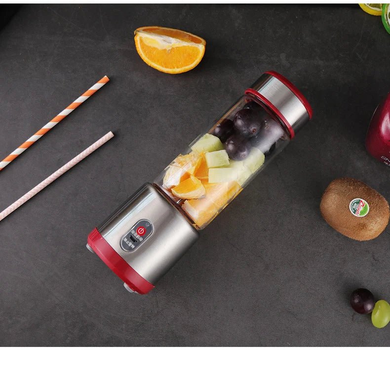 Multifunction Juicers Portable Electric Blender USB Rechargeable Electric Mixer Fruit Orange Milkshake Juice Maker Machine 450M - Kenner House Emporium