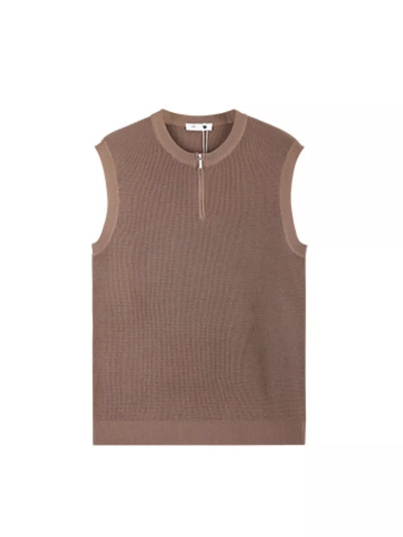 Men's Plus Size Knitted Zip - Up Tank - Kenner House Emporium